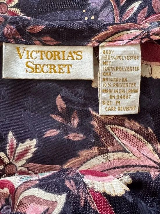 Vintage VS Gold Label Floral Lace Slip Babydoll Dress M - Picture 5 of 9